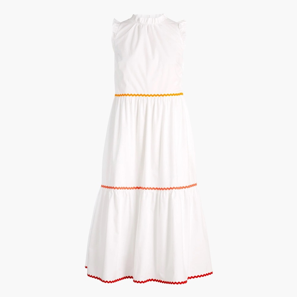 JCREW ric rac tiered dress